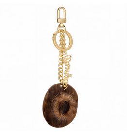 BAG CHARM WESTERN COWHIDE COWBOY HAT