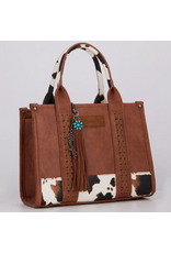 BAG CHARM SUEDE FRINGE TURQUOISE CONCHO