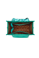 PURSE CROSSBODY WRANGLER BANDANA PAISLEY TURQUOISE