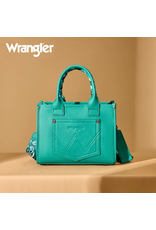 PURSE CROSSBODY WRANGLER BANDANA PAISLEY TURQUOISE