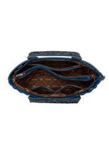 PURSE CROSSBODY WRANGLER TOTE NAVY AND AZTEC