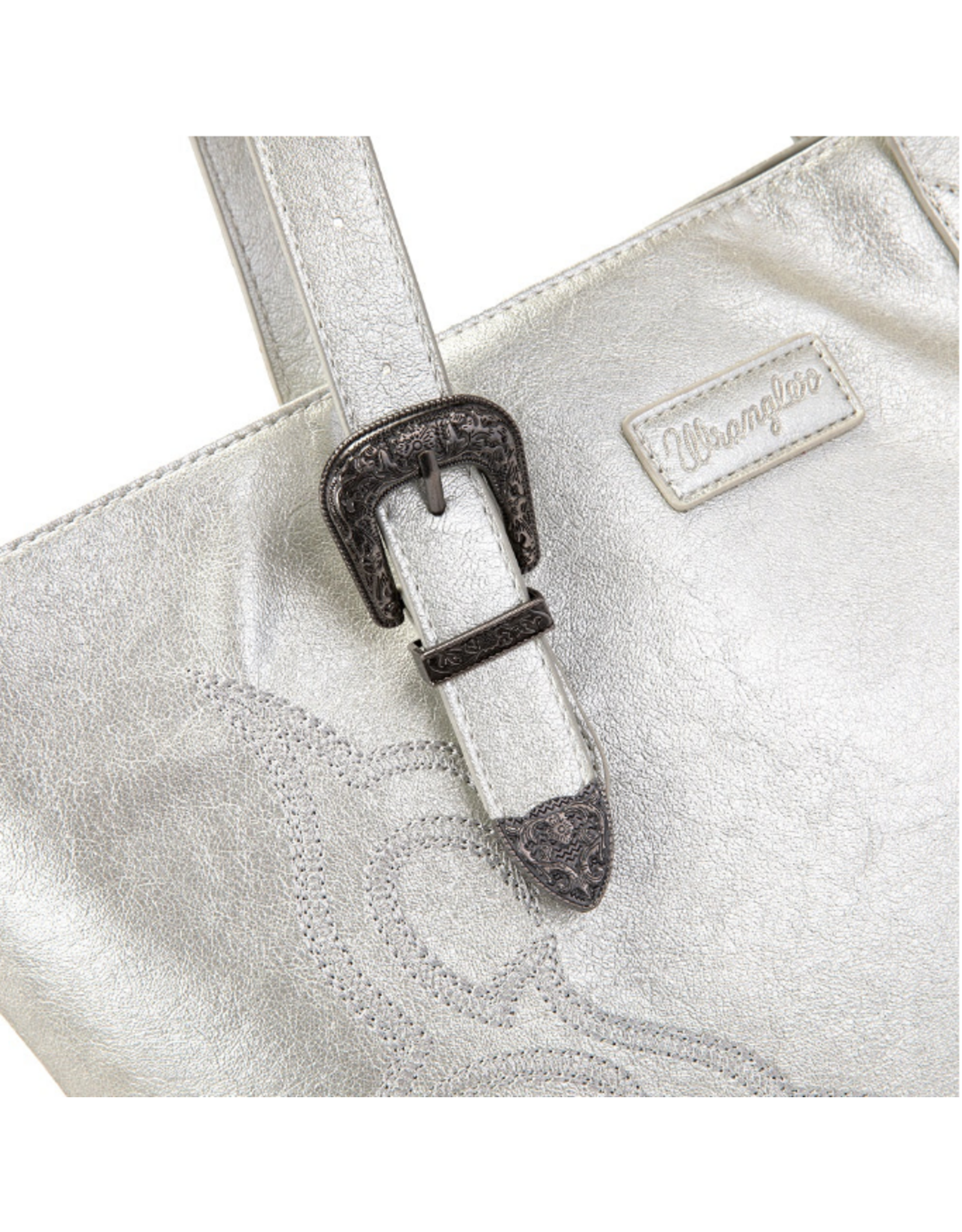 PURSE TOTE WRANGLER SLIVER EMBROIDERED BUCKLE