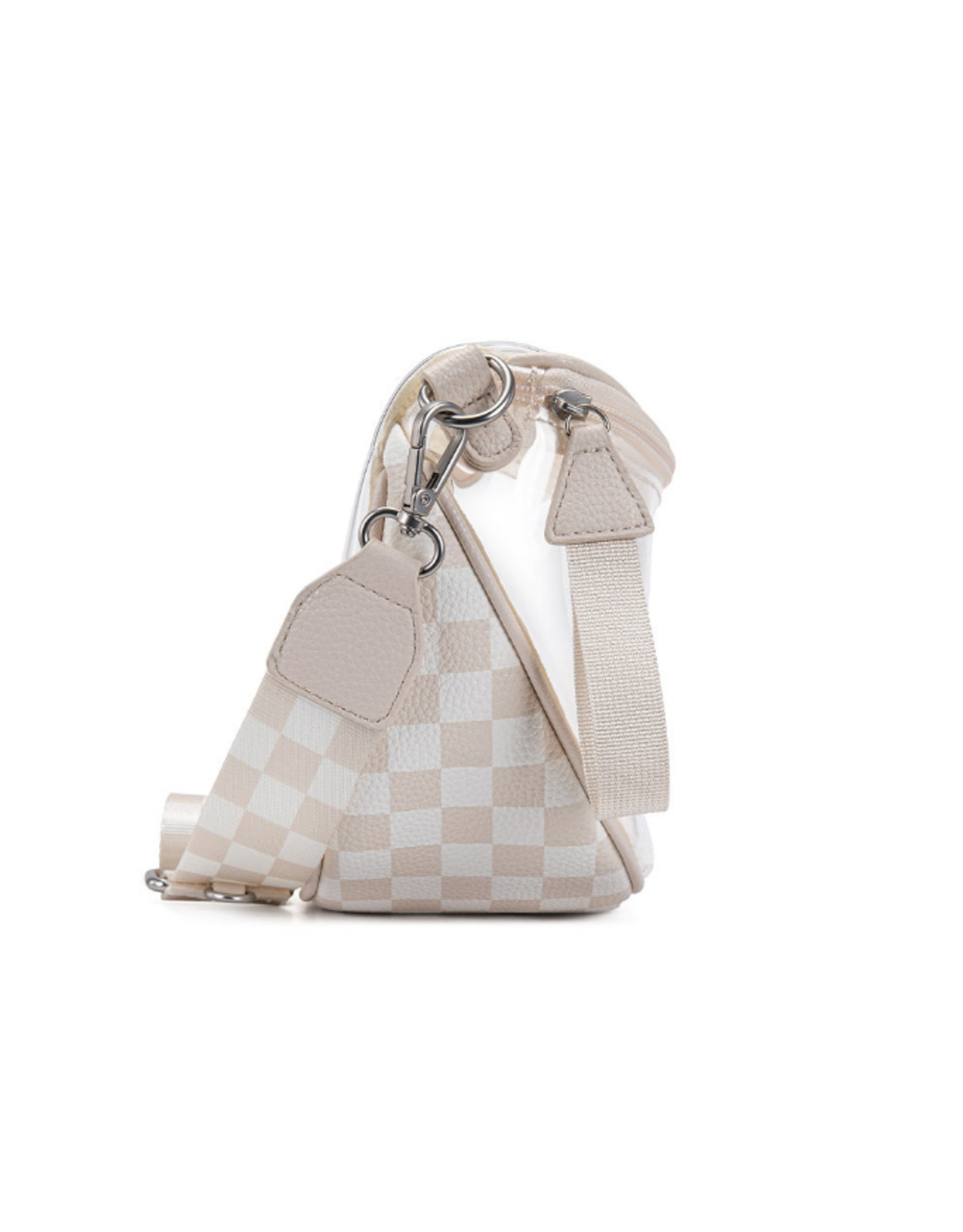 CLEAR PURSE CROSSBODY WRANGLER BAG SET TAN