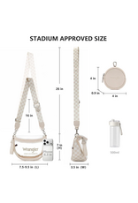 CLEAR PURSE CROSSBODY WRANGLER BAG SET TAN