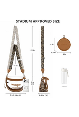 CLEAR BAG PURSE WRANGLER CHEETAH PRINT