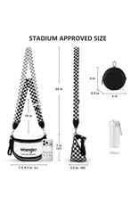 CLEAR PURSE CROSSBODY WRANGLER  CHECKERED