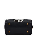 SATCHEL PURSE WRANGLER GENUINE HAIR ON HIDE BLACK