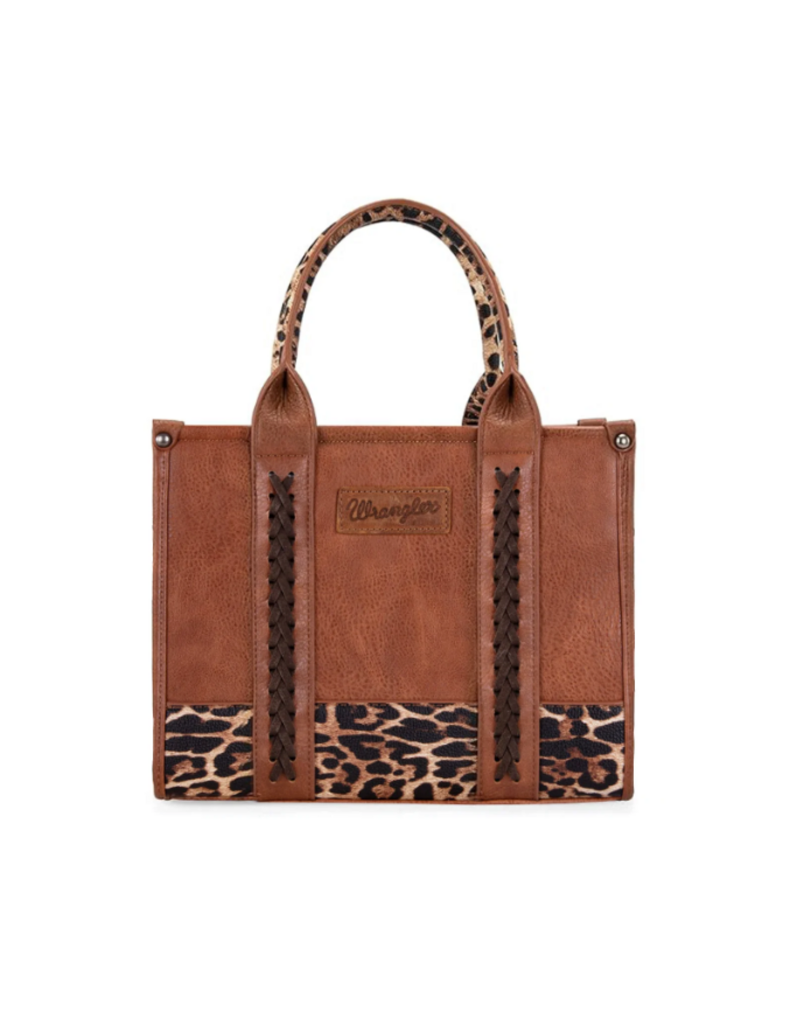 CROSSBODY PURSE WRANGLER LEATHER LEOPARD PRINT