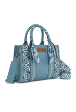 PURSE CROSSBODY WRANGLER BRAIDED BADANA PRINT JEAN