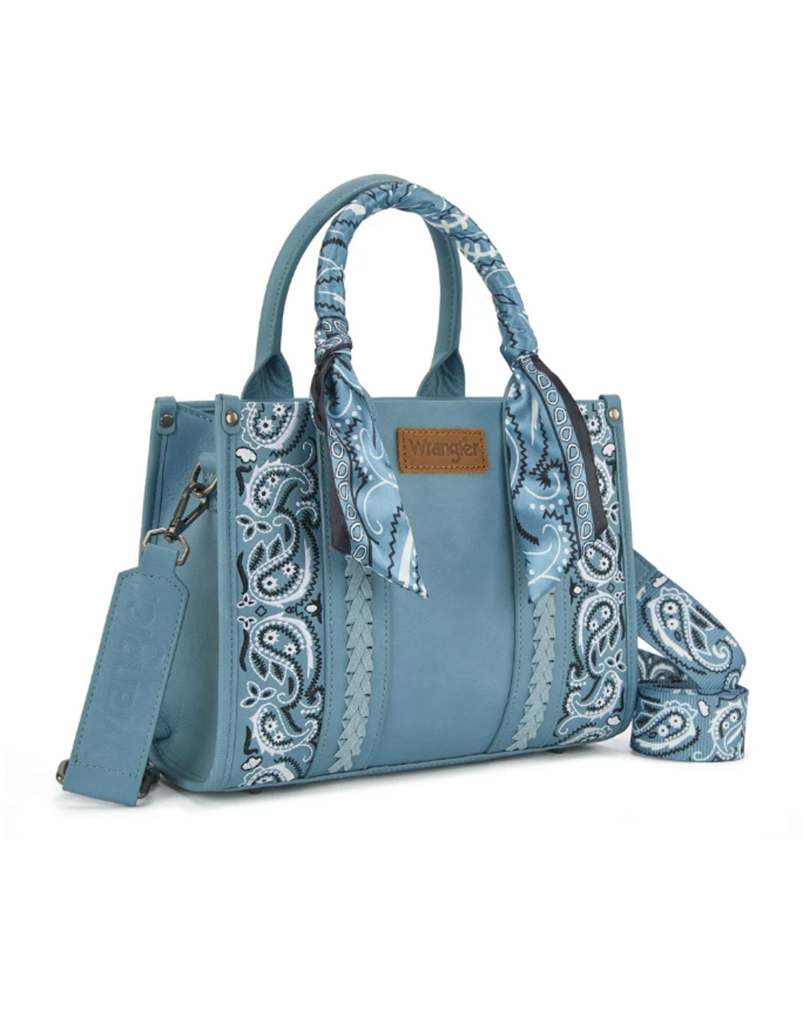 PURSE CROSSBODY WRANGLER BRAIDED BADANA PRINT JEAN