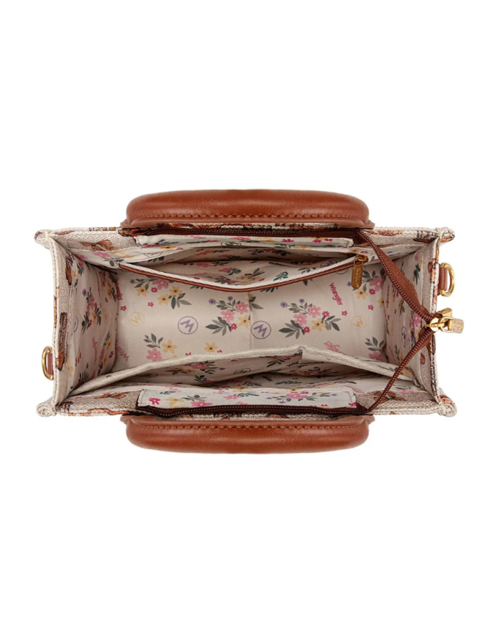PURSE CROSSBODY WRANGLER CREAM WITH BOOTS
