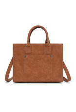 PURSE CROSSBODY WRANGLER WHIPSTITCH AZTEC LEATHER