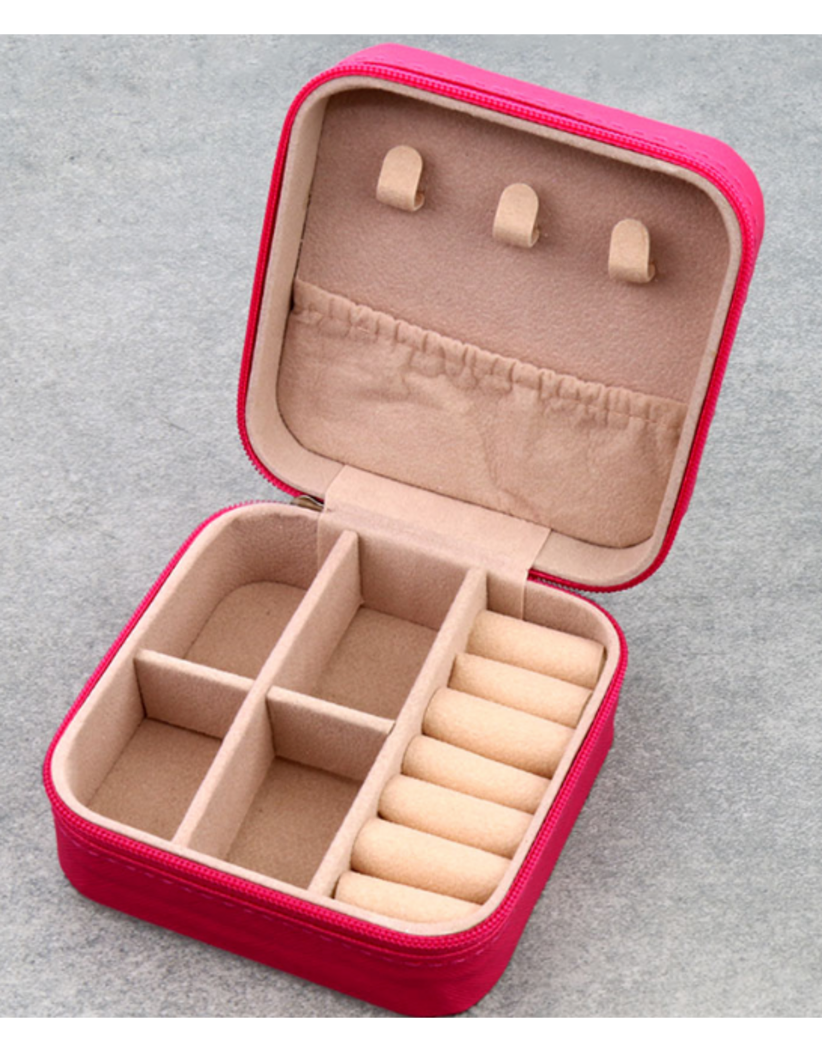 JEWELRY BOX TRAVEL CASE BEST SISTER EVER PINK