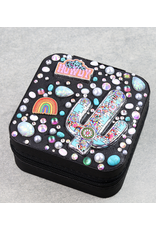 JEWELRY BOX TRAVEL CASE BEDAZZLED