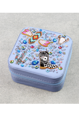 JEWELRY BOX TRAVEL CASE BEDAZZLED