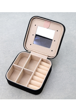 JEWELRY BOX TRAVEL CASE METAL PLATE