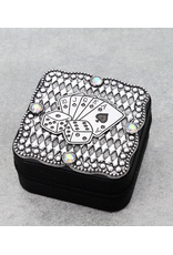 JEWELRY BOX TRAVEL CASE METAL PLATE
