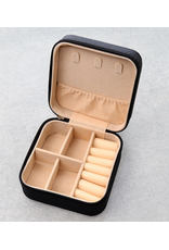 JEWELRY BOX TRAVEL CASE LEATHER PATCH
