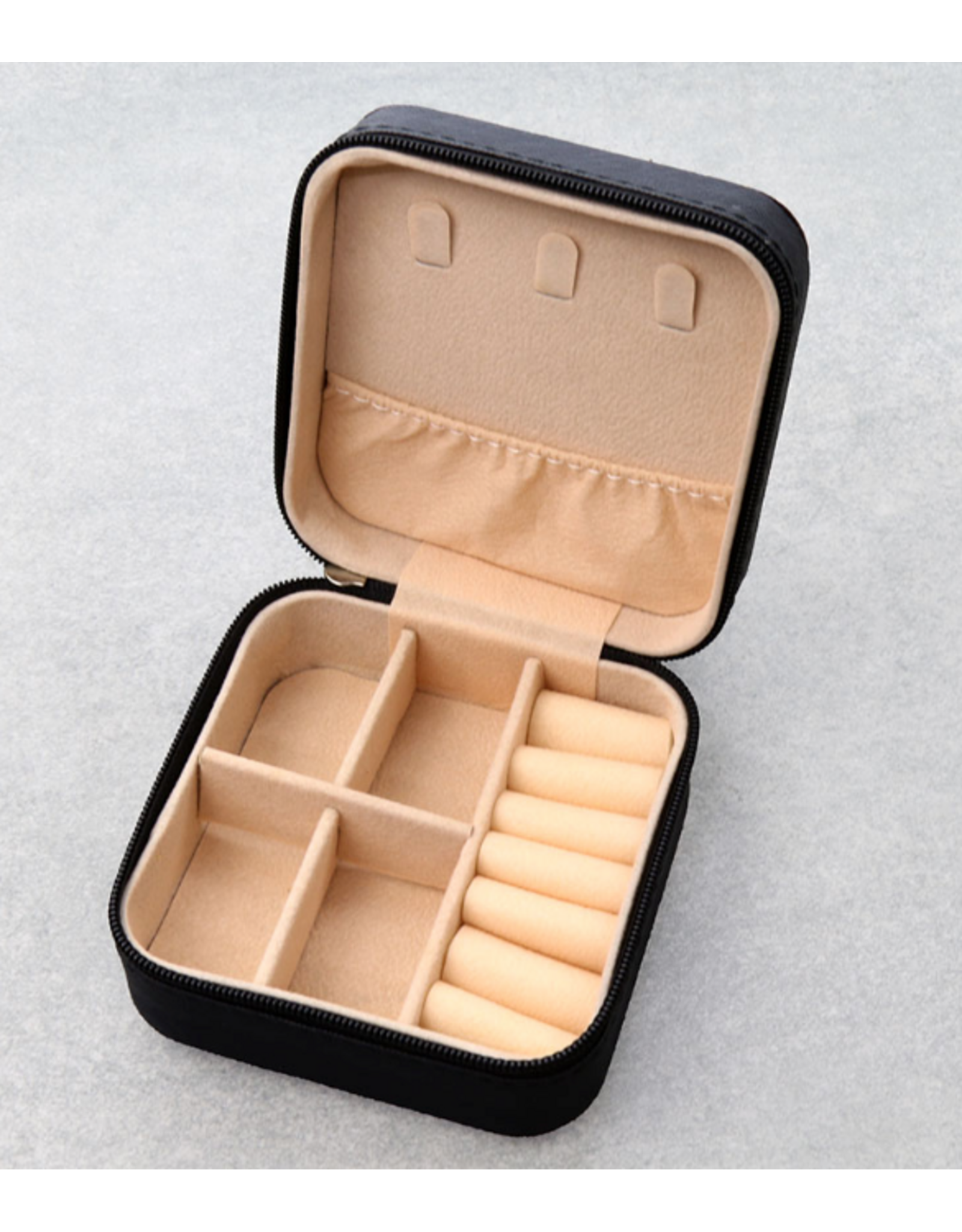 JEWELRY BOX TRAVEL CASE LEATHER PATCH