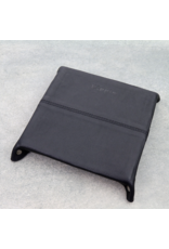 JEWELRY TRAY BLACK GENUINE LEATHER WITH COWHIDE