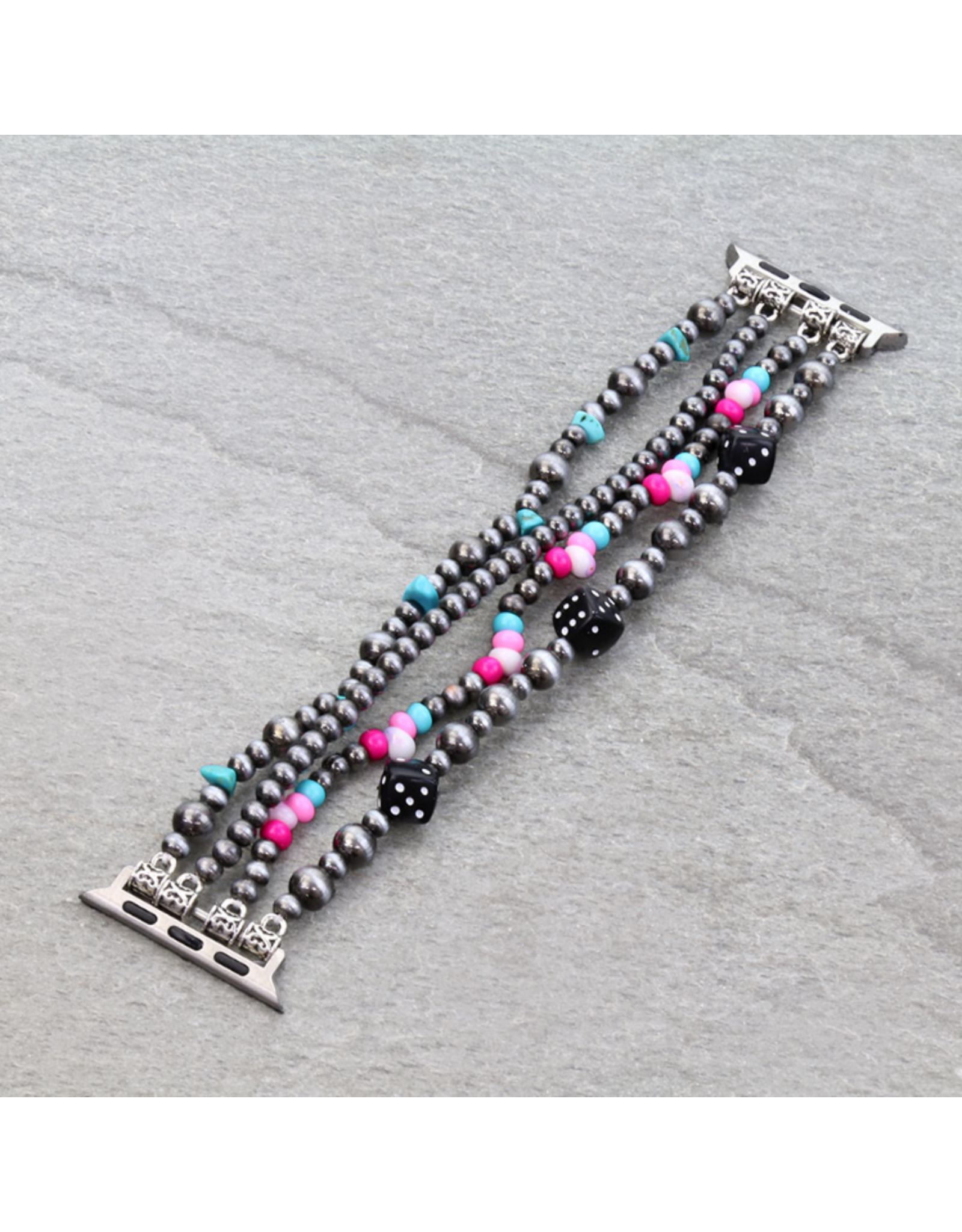 APPLE WATCH BAND STRETCH FUN THEME PINK 8 BALL