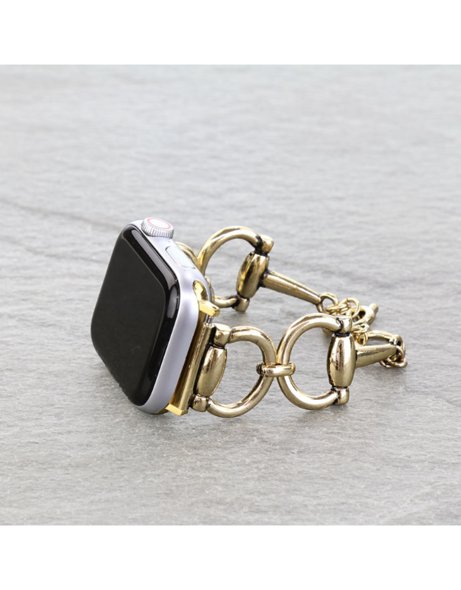 APPLE WATCH BAND HORSE BIT GOLD