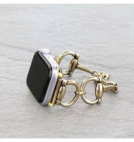 APPLE WATCH BAND HORSE BIT GOLD