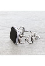 APPLE WATCH BAND SILVER HORSE BIT