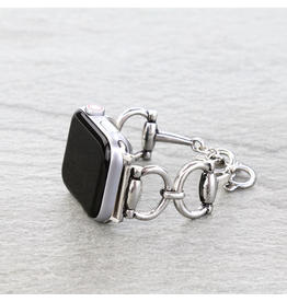 APPLE WATCH BAND SILVER HORSE BIT