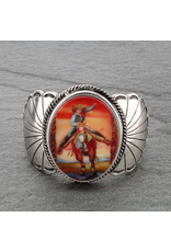 BRACELET CUFF STRETCH COWGIRL RIDING PORTRAIT