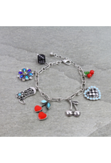 CHARM BRACELET WESTERN GAMBLE THEME CHARM LINK