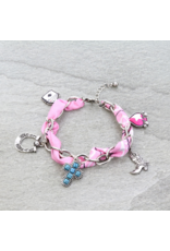 CHARM BRACELET SCARF LINK CROSS CHARM