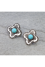 EARRING STUD ZIA SYMBOL