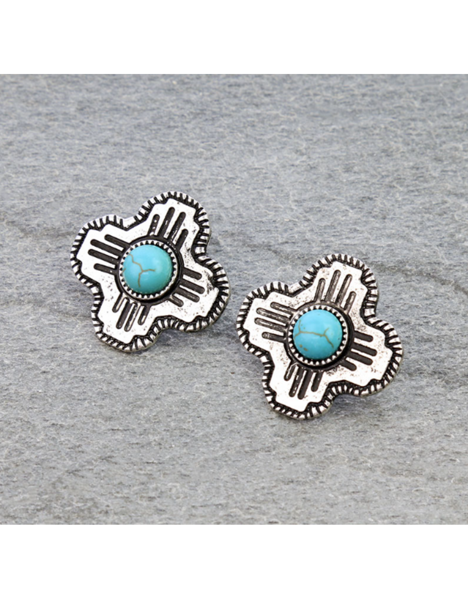 EARRING STUD ZIA SYMBOL