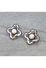 EARRING STUD ZIA SYMBOL