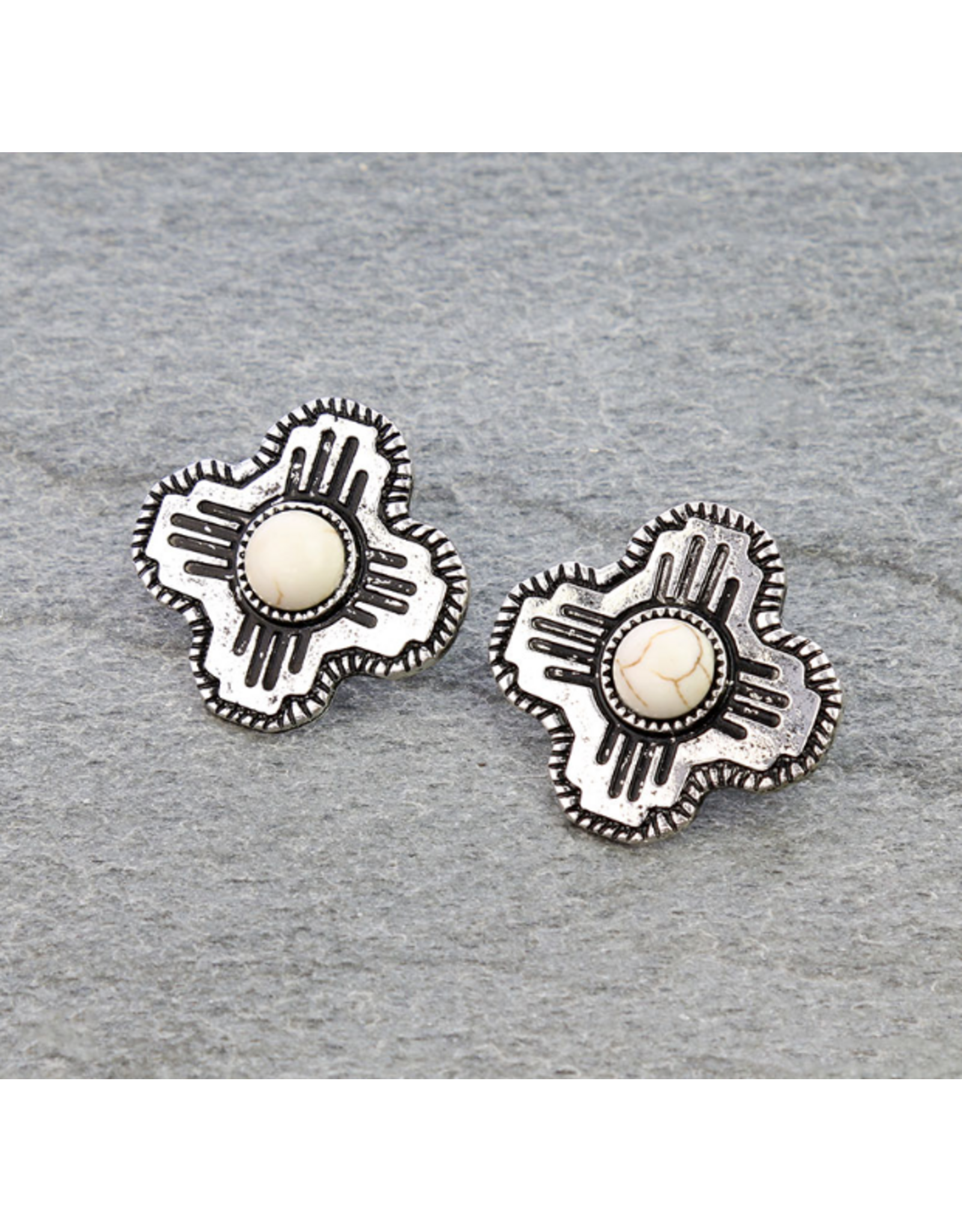 EARRING STUD ZIA SYMBOL