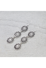 EARRING DANGLE 3 SILVER CONCHO