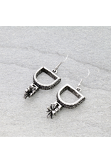 EARRING DANGLE SPURS SILVER