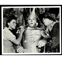 RAY BOLGER "SCARECROW" (DECEASED) WIZARD OF OZ SIGNED 8X10 INSCRIBED JSA #y5495