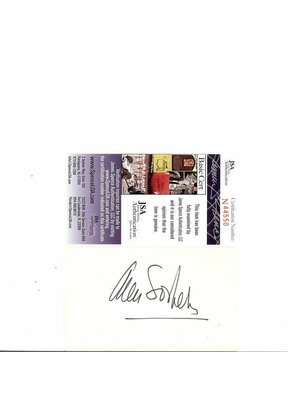 ANN SOTHERN, ACTRESS SIGNED (DECEASED) INDEX CARD JSA AUTHENTICATED COA #N44550