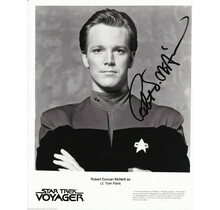 ROBERT DUNCAN MCNEILL SIGNED AUTOGRAPH 8X10 AS TOM PARIS ON STAR TREK VOYAGER