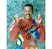 ROBERT TOWNSEND AUTOGRAPHED SIGNED 8X10 WEARING AN UGLY SWEATER AND SMILING