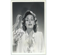 JANIS CARTER, ACTRESS SIGNED INSCRIBED 8X10 JSA AUTHENTICATED COA #P41565