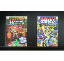 Justice League of America #45 & 55, 1st G.A. Robin in Silver Age, Fine