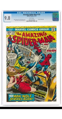 AMAZING SPIDER-MAN #125 CGC 9.8 WHITE PAGE HIGHEST GRADED CGC #0907563008