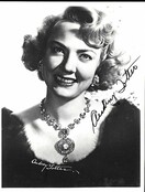 AUDREY TOTTER AUTOGRAPHED SIGNED 5x7 B&W PHOTO OUT FOR THE EVENING