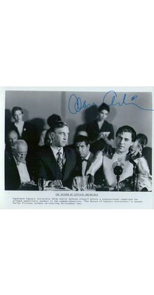 ALAN ARKIN, IN THE CULT FILM THE REURN OF CAPTAIN INVINCIBLE SIGNED 8X10 PHOTO