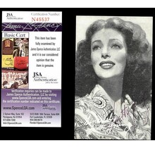 LORETTA YOUNG, ACTRESS (DECEASED) SIGNED 5x7 JSA COA #N45537