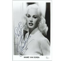 MAMIE VAN DOREN ACTRESS SMOKING HOT SEX SYMBOL 50'S & 60'S 8X10 JSA . #P41753