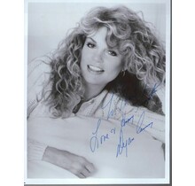 DYAN CANNON WITH BIG HAIR STUDIO PHOTO SIGNED 8X10 INSCRIBED WITH COA